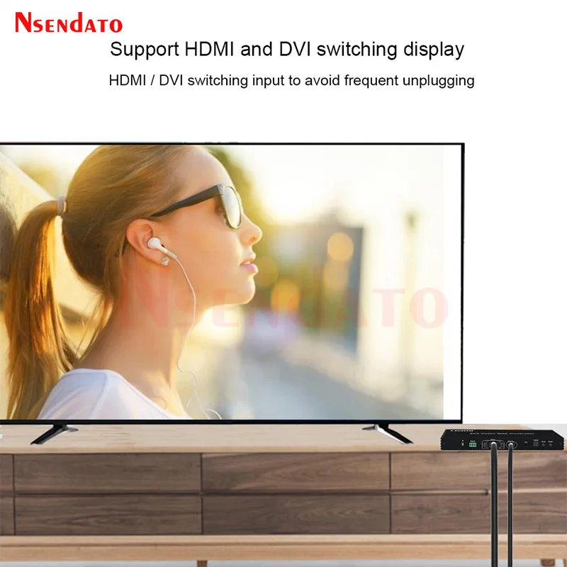 Controlador de pared de vídeo HDMI TV 3x3 2x2 2x3 3x2 2x4 4x2 5x1 6x1 9 pantalla de vídeo HDMI TV procesador de costura de pared de vídeo empalmador