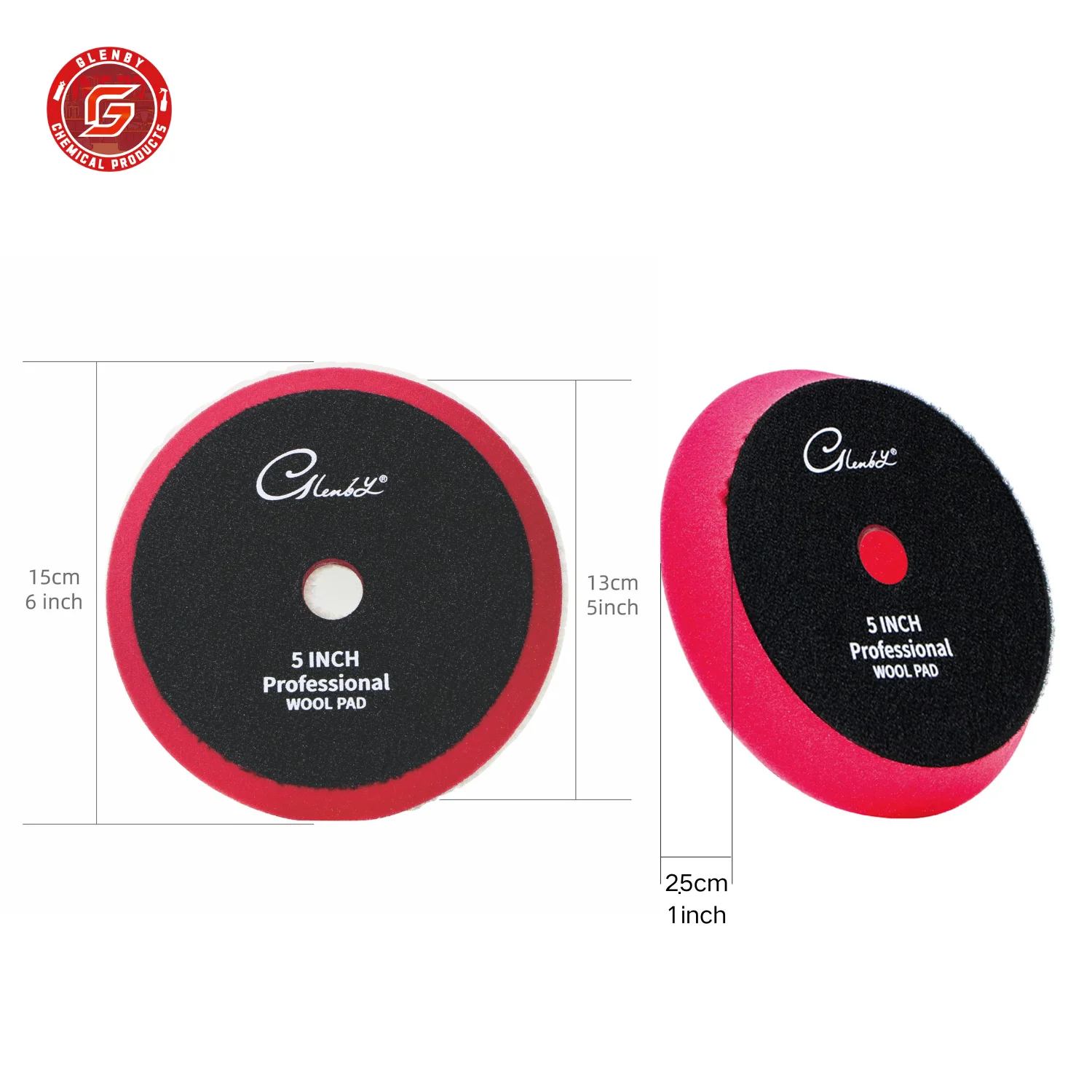 1/2 pcs 5“Foam Buffing Pads Polishing Pads for 5 Inch Backing Plate RO/DA/GA Car Polisher Boat Compounding, Polishing and Waxing