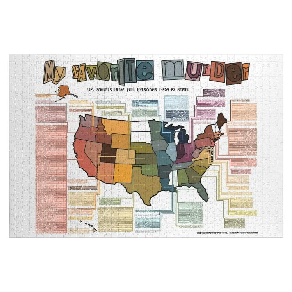 MFM US Story Map Jigsaw Puzzle Customizable Child Gift Personalized Gifts Puzzle