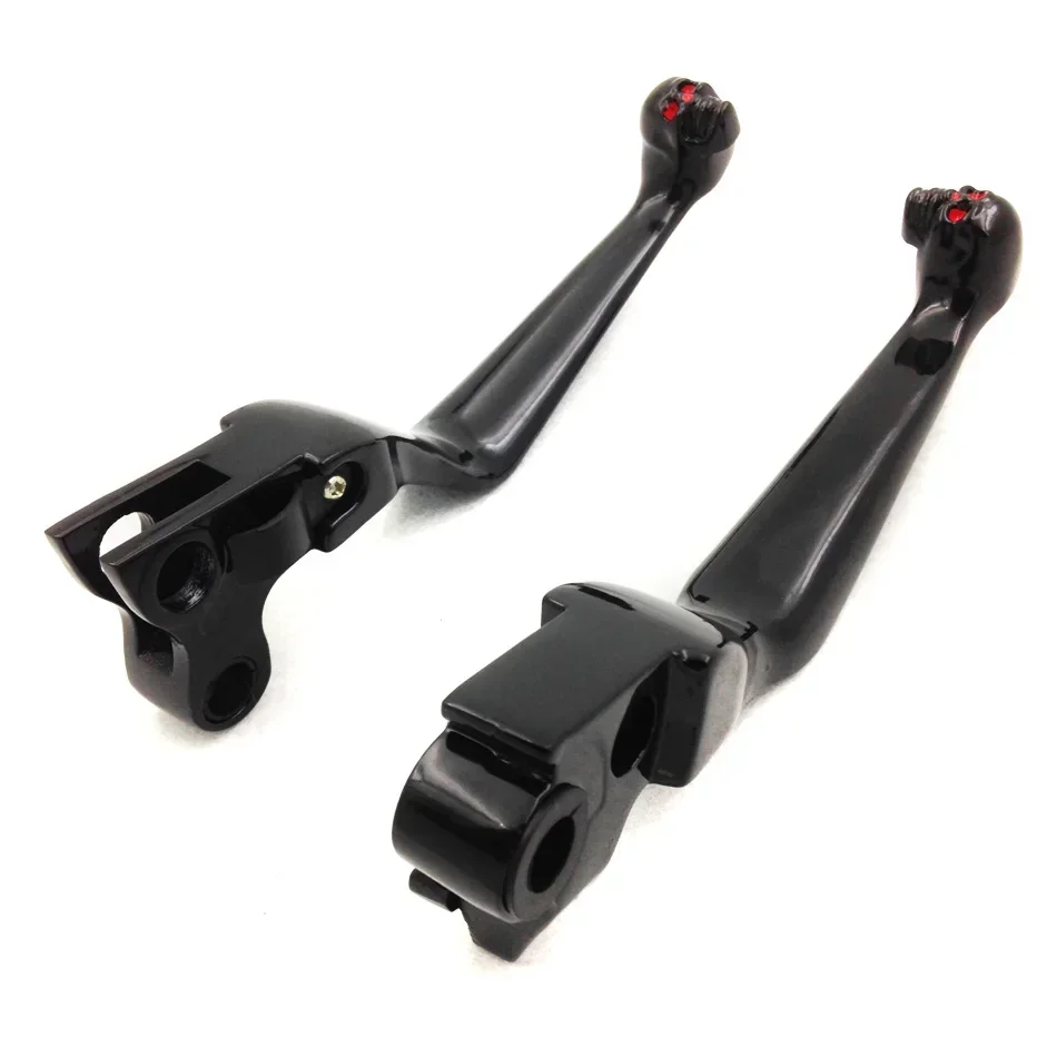 Clutch Brake Levers For Harley 1996-2003 XL, 1996-later Dyna (except '16-later FXDLS) Aftermarket Motorcycle Parts Chrome/Black