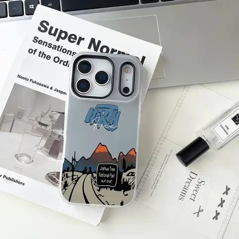TNF T-The North  F-Face Phone Case For IPhone 16 17 Pro Max Air Plus Large-aperture Jelly Double-layer Frosted Phone Case