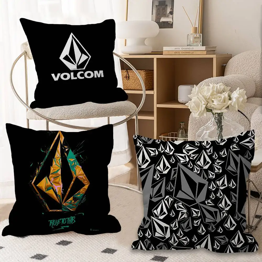 V-Volcoms LOGO Pillowcases Home Bedding Decorative Pillow Cover Wedding Super Soft Pillow Case