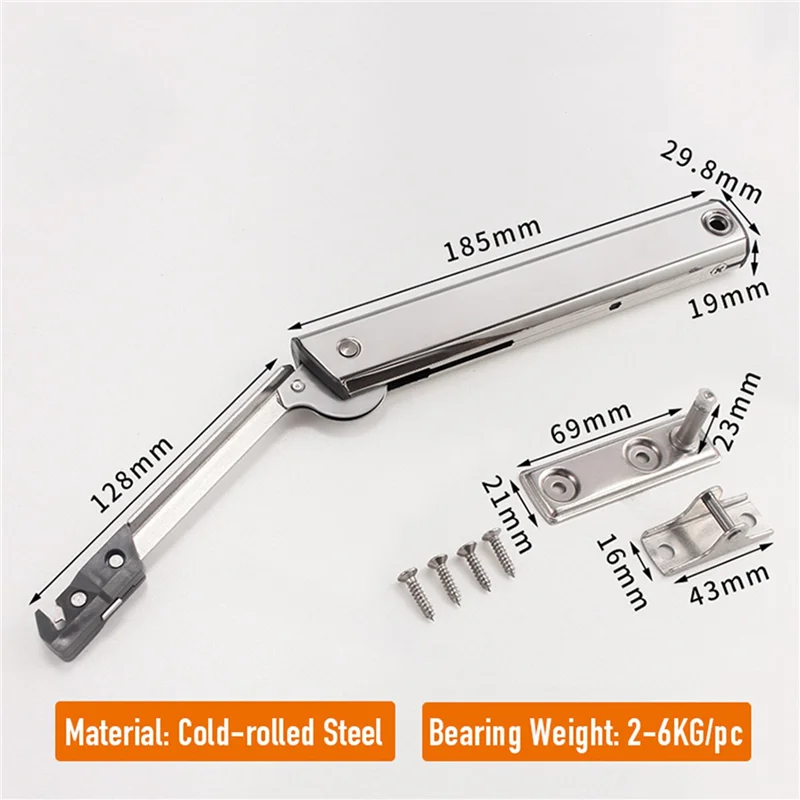 2 dobradiças de fechamento frescas para armário de cozinha, parada aleatoriamente, dobradiça de móveis, rv, motorhome, campista-carro, suporte de porta hidráulica