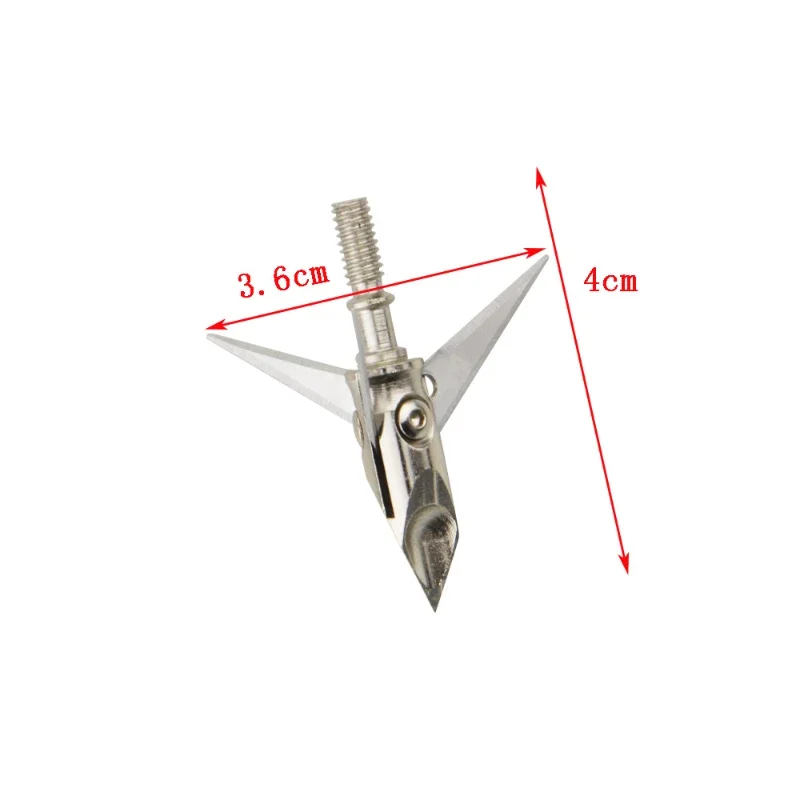 12 Uds tiro con arco 3 cuchillas puntas de flecha 100Gr caja de puntas anchas para flechas de carbono accesorios de tiro con arco y flecha para deportes al aire libre