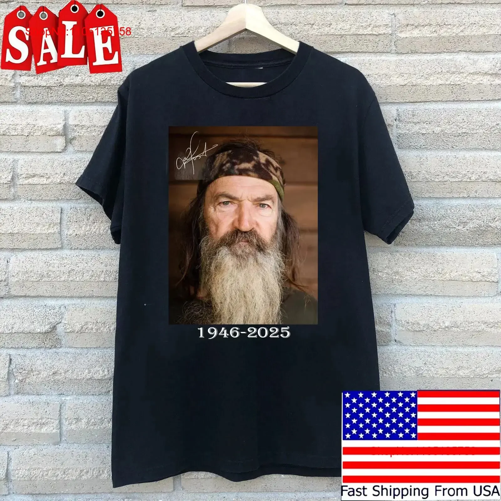 

Футболка Remembering Duck Dynasty Phil Robertson 1969, полный размер S 5XL, винтажная стираная уличная одежда, домашняя одежда унисекс, растянутая