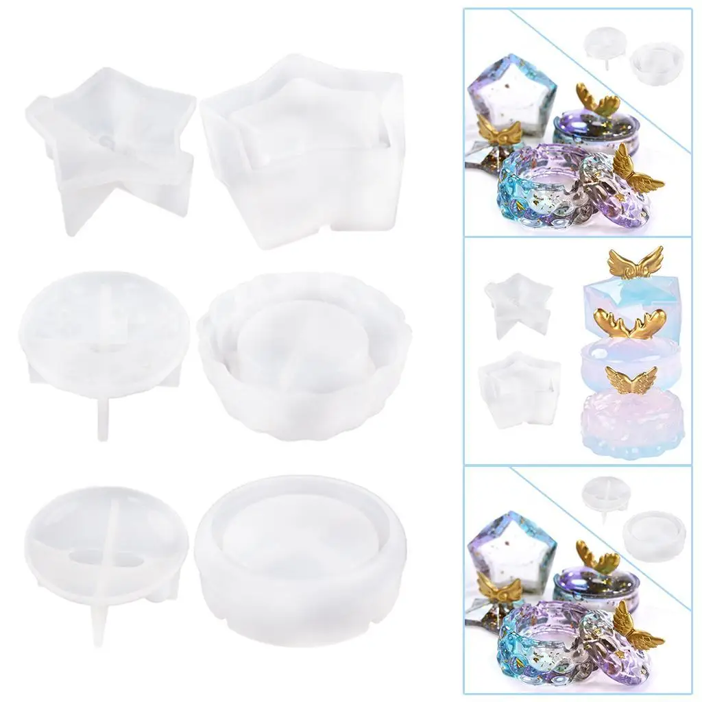 

Шкатулка для драгоценностей ручной работы DIY зеркало силиконовое для изготовления украшений