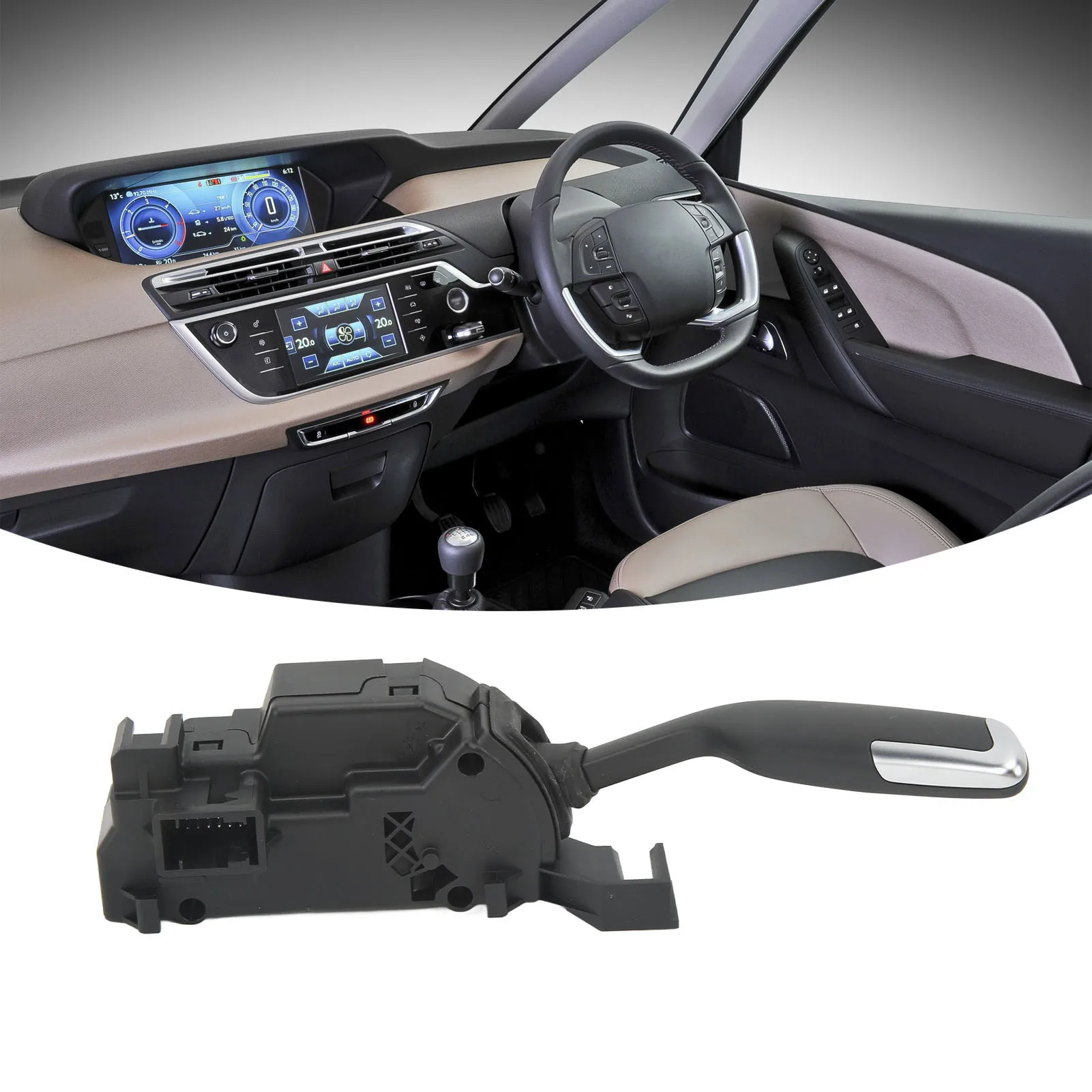 

Automatic Gear Shifter 98002212VV 4 Gear Transmission Lever Replacement for Citroen C4 Picasso II