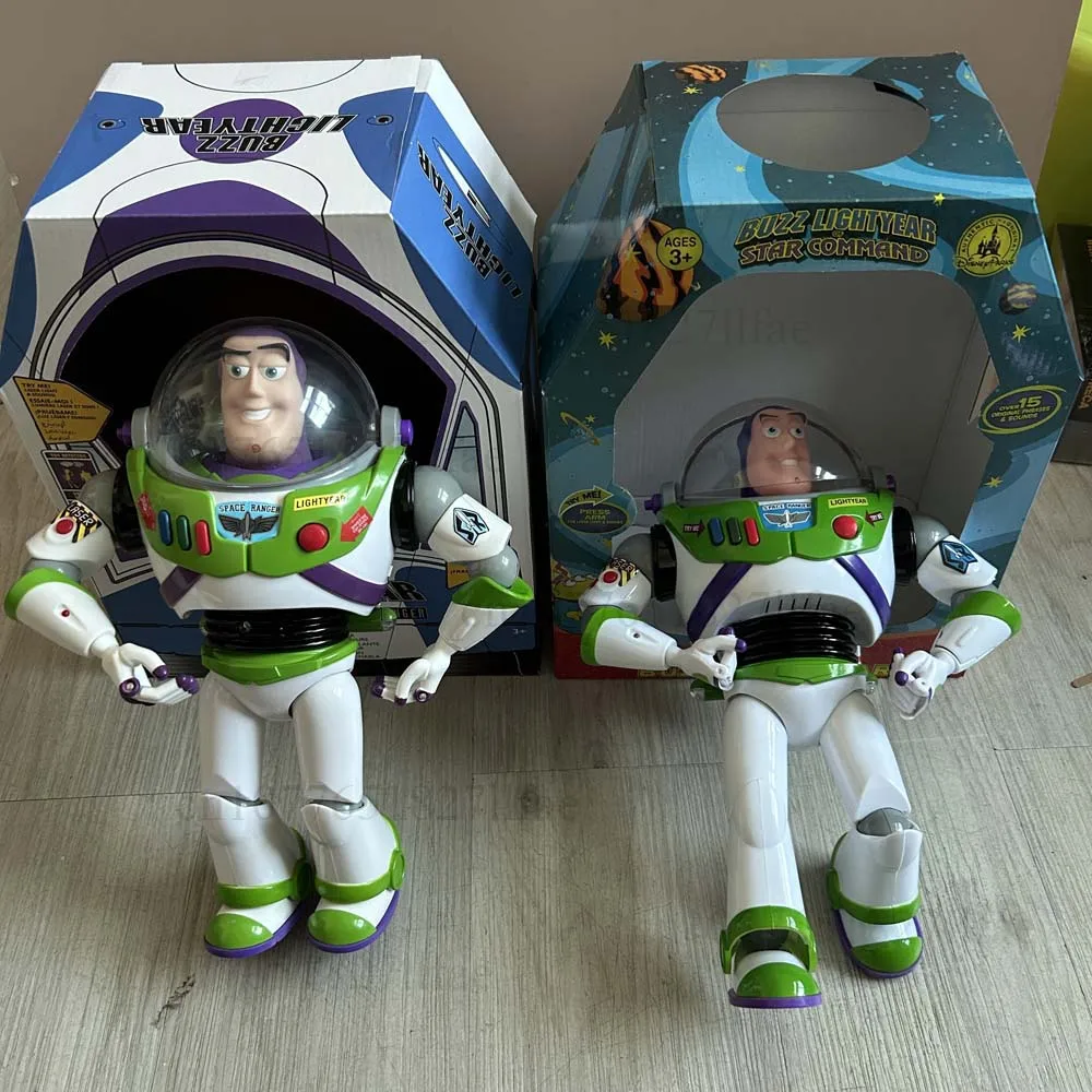 Story 3 4 Talking Buzz Action Figures Body Doll Model Toys Voice Doll Action Figures Model Toys Joint Movable Christmas Gift