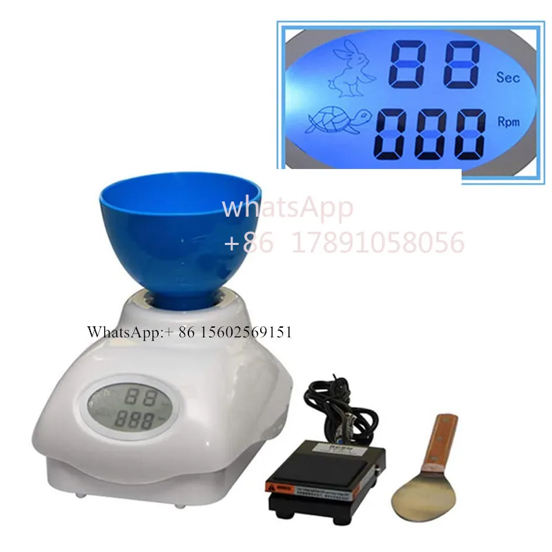 Dental Equipment Alginate/Die Stone Mixer Impression Material Glass Lonomer Cement Plaster Mix Machine Speed Variable