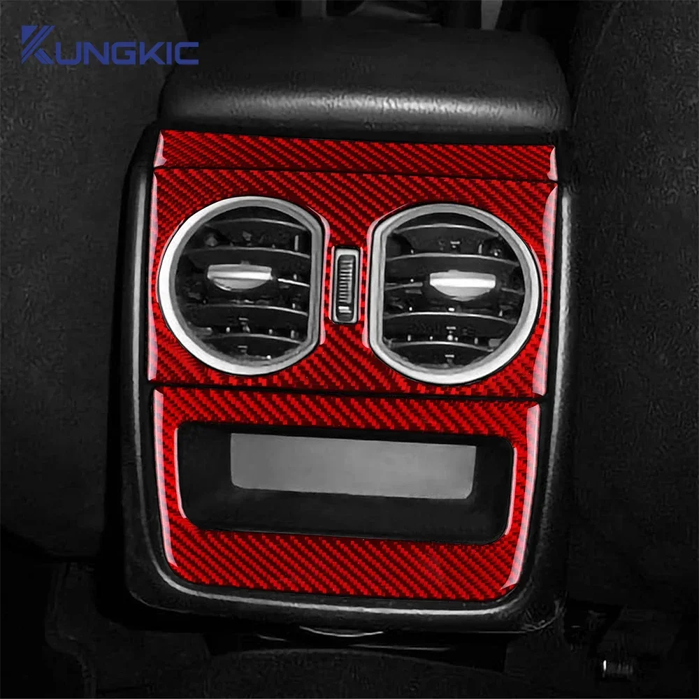 Real Soft Carbon Fiber Sticker For Alfa Romeo 159 2005-2017 2018 2019 2020 2021 2022 2023 LHD RHD Car Rear Exhaust Vent Panel