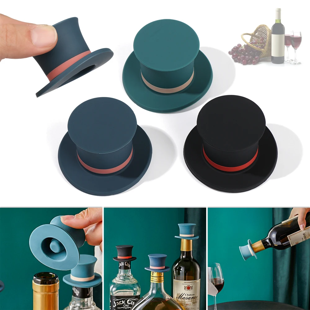 Household Reusable Champagne Silicone Wine Stopper Storage Cap Wine Cork
