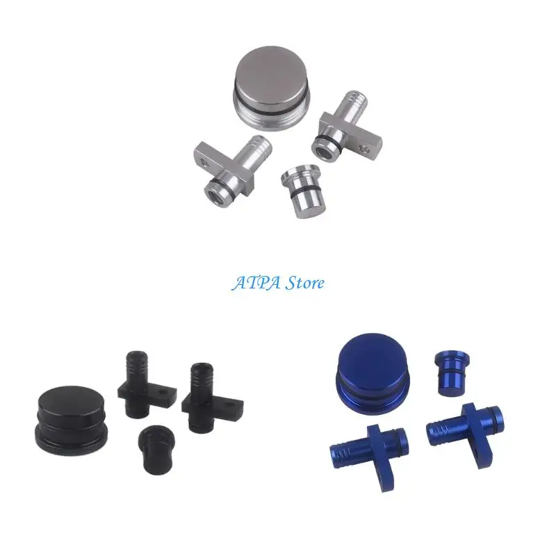 U13C PCV Adapter Parts for Listed 6.6L Engine Service, Aluminum Resonator Closure with Threads and Oil-Resistant Sealing