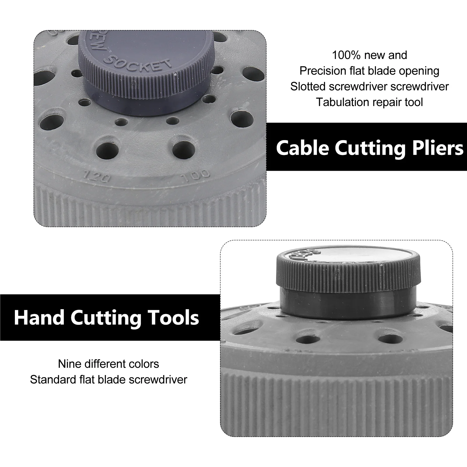 

9pcs Precision Flat Slotted Screwdrivers 0.5Mm-2.5Mm Multi-Size Steel Aluminum Alloy For Watch Repair Eyeglass Electronic Tools