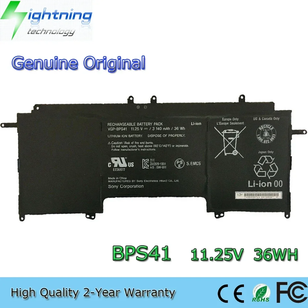 

New Original VGP-BPS41 11.25V 36Wh Laptop Battery for Sony Vaio Flip 13 SVF13N 13N13CXB SVF13N18SCB etc.