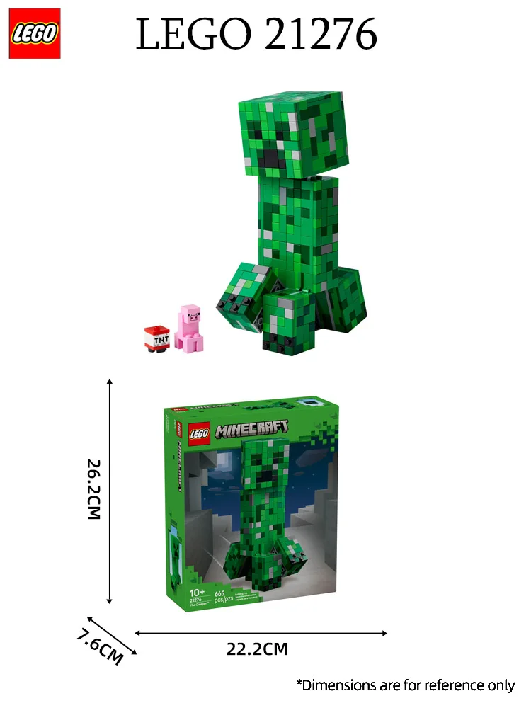 Lego Minecraft 21276 Creeper Boys and Girls Educational Building Block Toys Children's Day Gifts