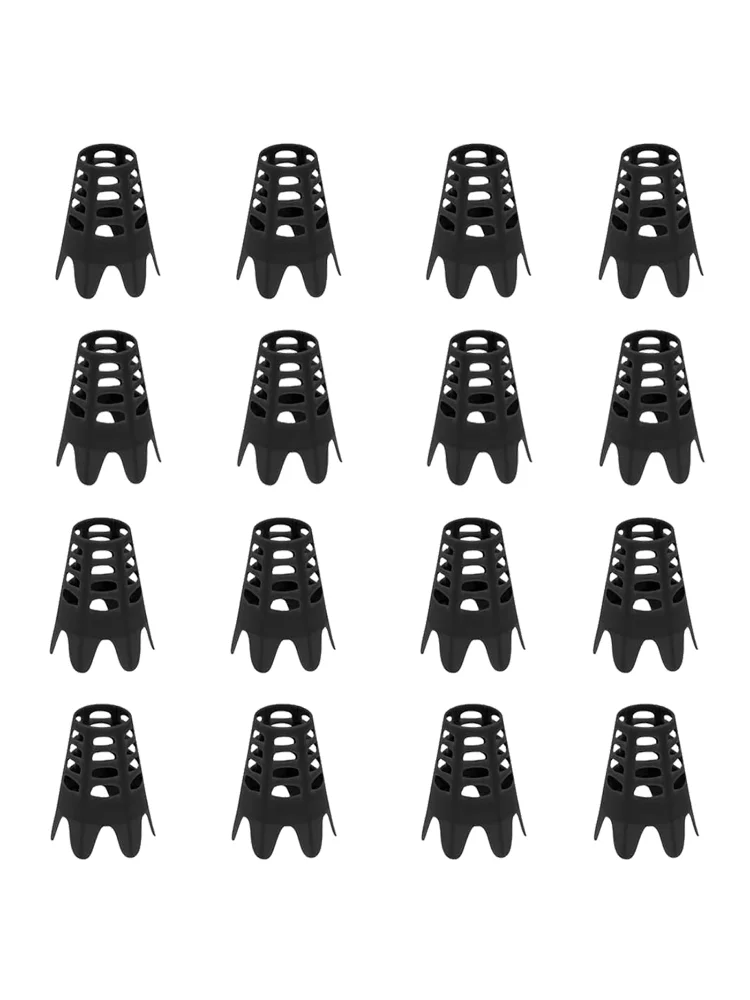 16PCS Black Golf Tees Plastic Golf Simulator Tees Practice Training Golf Mat Tees for Home Outside Sports-Lover Athletes