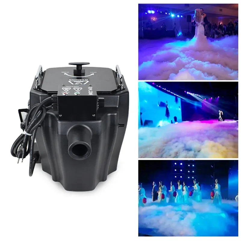 Wedding Decoration High Capacity Dry Ice Machine 3500w Low Smoke Machine Fog Machine for Stage Performance Marriage SFX Bride DJ