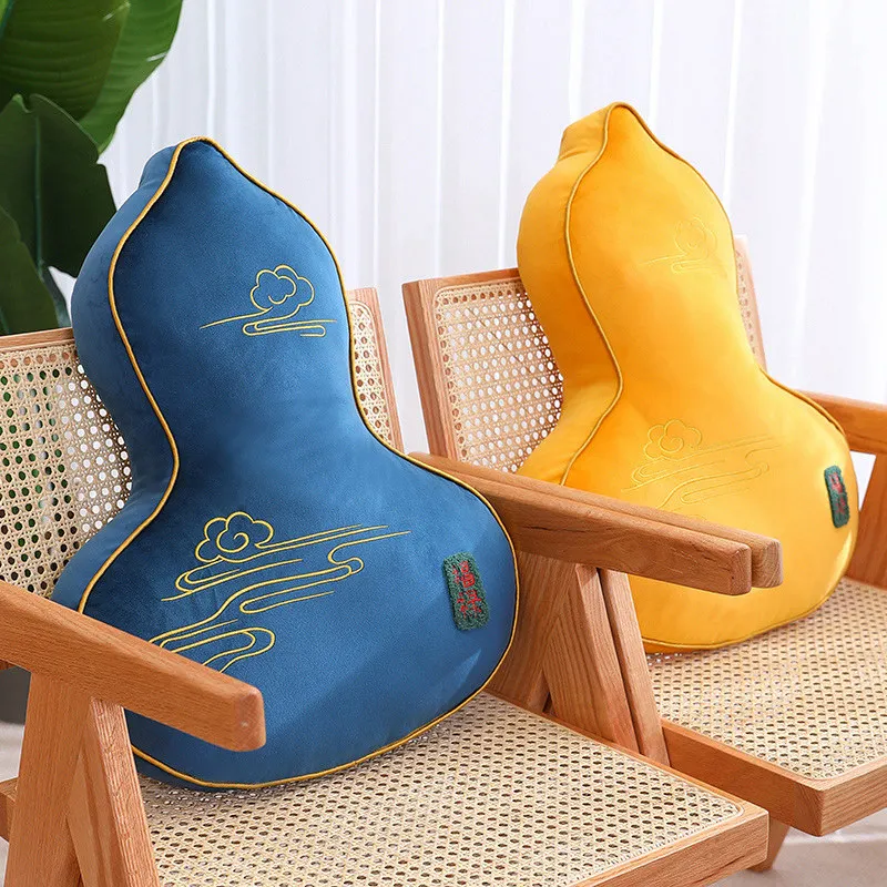 Chinese Special Shaped Pillow Doll Gourd Chair Cushion Furniture Living Room Sofa Decoration Plush Toy Girls Holiday Gifts