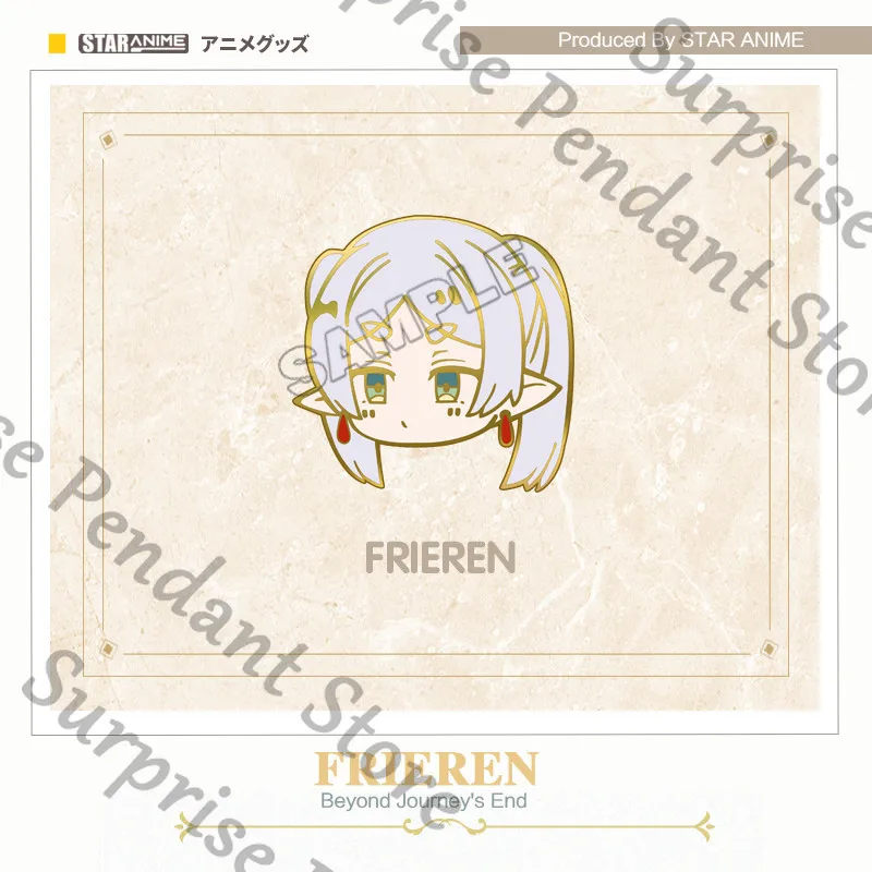 Frieren: Beyond Journey's End Anime ambitus زملاء Fern Himmel Stark شارة معدنية عالية المظهر