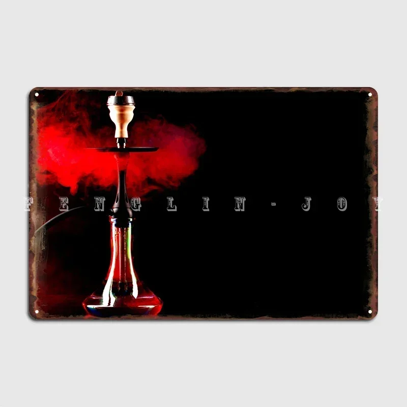 Hookah Metallplakette Poster Kino Wohnzimmer Kino-Design Wandplakette Blechschild Poster