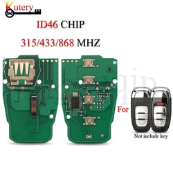 jingyuqin Remote Car Key Circuit Board For Audi Q5 A4L A5 A6 A7 A8 RS4 Keyless Go 3/4 Buttons 315MHz/433MHZ/868MHZ 8T0 959 754C