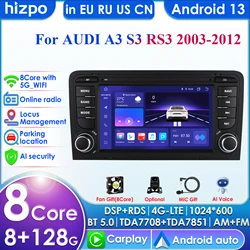 7862 2din Android Autoradio for Audi RS3 Sportback A3 8P S3 2003-2012 Car Radio Multimedia Video Player GPS Head Unit Carplay 4G