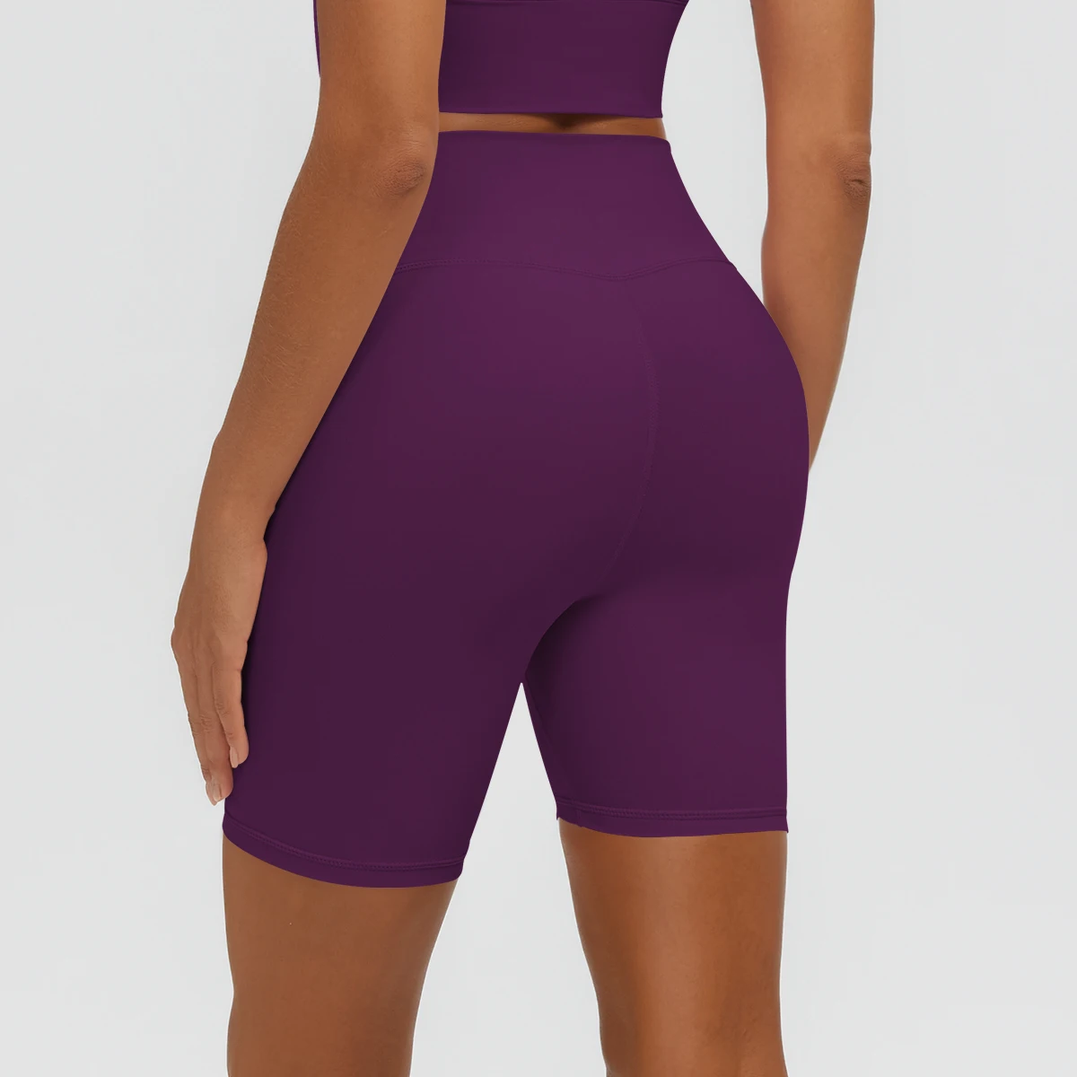 Damen Fitness Yoga Shorts Atmungsaktive Hüftformende Schnelltrocknende Sportshorts Sommer Gym Laufshorts mit Push-Up-Effekt für Frauen – Detail 36