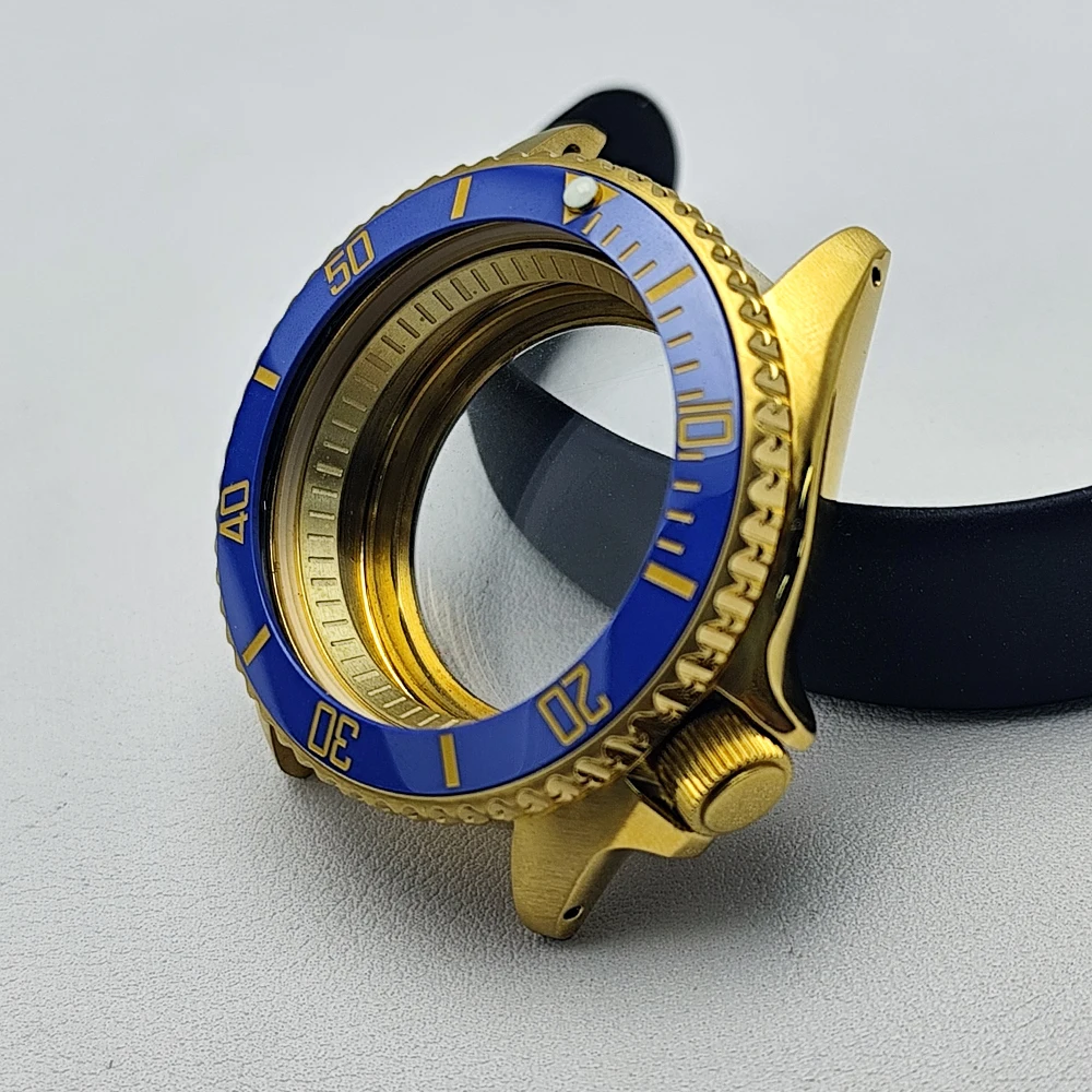 عالية الجودة 42 مللي متر ساعة رجالي حافظة فولاذية تناسب NH35 NH36 حركة حافظة ساعة اكسسوارات الياقوت