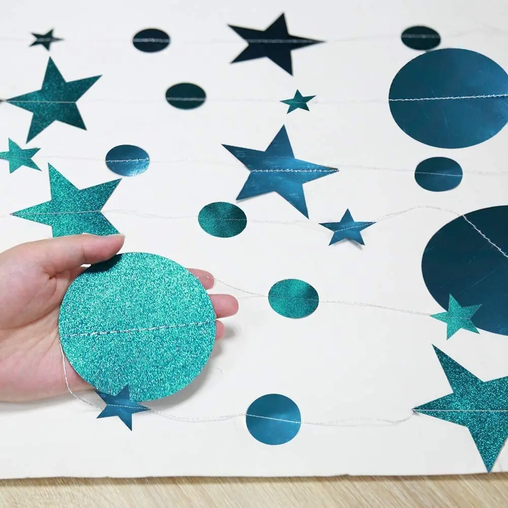 13ft Gold Twinkle Little Star Party Girlanden Glitzer Hängende Mond Sterne Dekorationen Kindergeburtstag Babyparty Ramadan EID Party – Detail 19