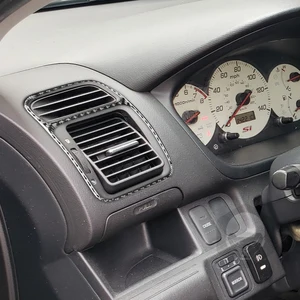 Carbon fiber panel for Honda Civic SI 2001-2005, air conditioning ventilation panel, car interior accessories, decorative stickers 12 Main Sales Acetate Civic SI Panel - №10
