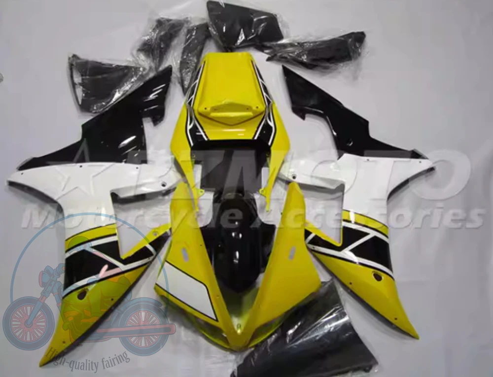 High quality New ABS Full Fairings Kit Fit for YAMAHA R1 2002 2003 02 03 Bodywork Set Custom Yellow White Black