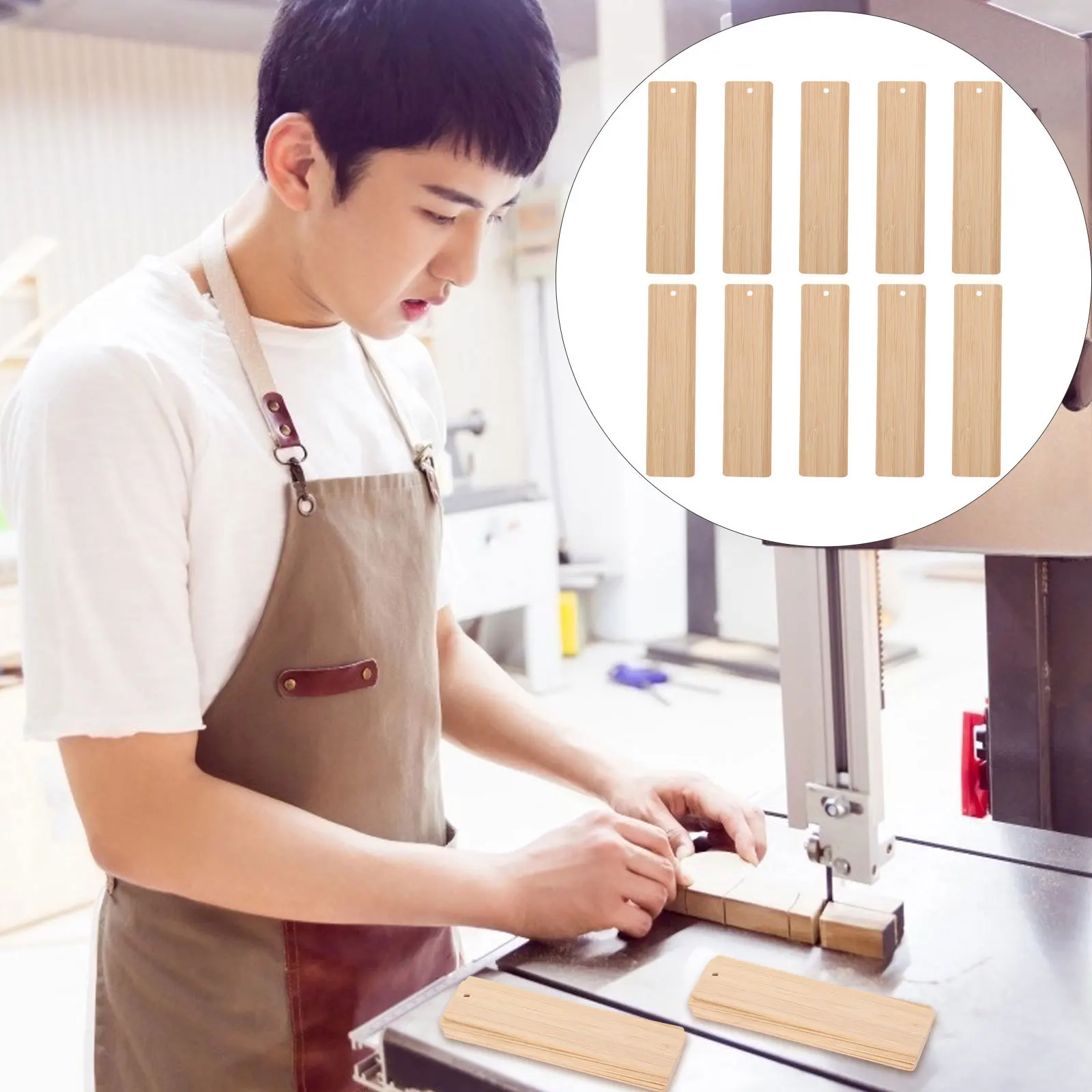 10 قطعة الإشارات المرجعية الخيزران فارغة Diy بها بنفسك الحرفية العلامات لم تنته معلقة تسميات للهدايا زجاجة نبيذ هدايا الحفلات زخرفة ديكور #1