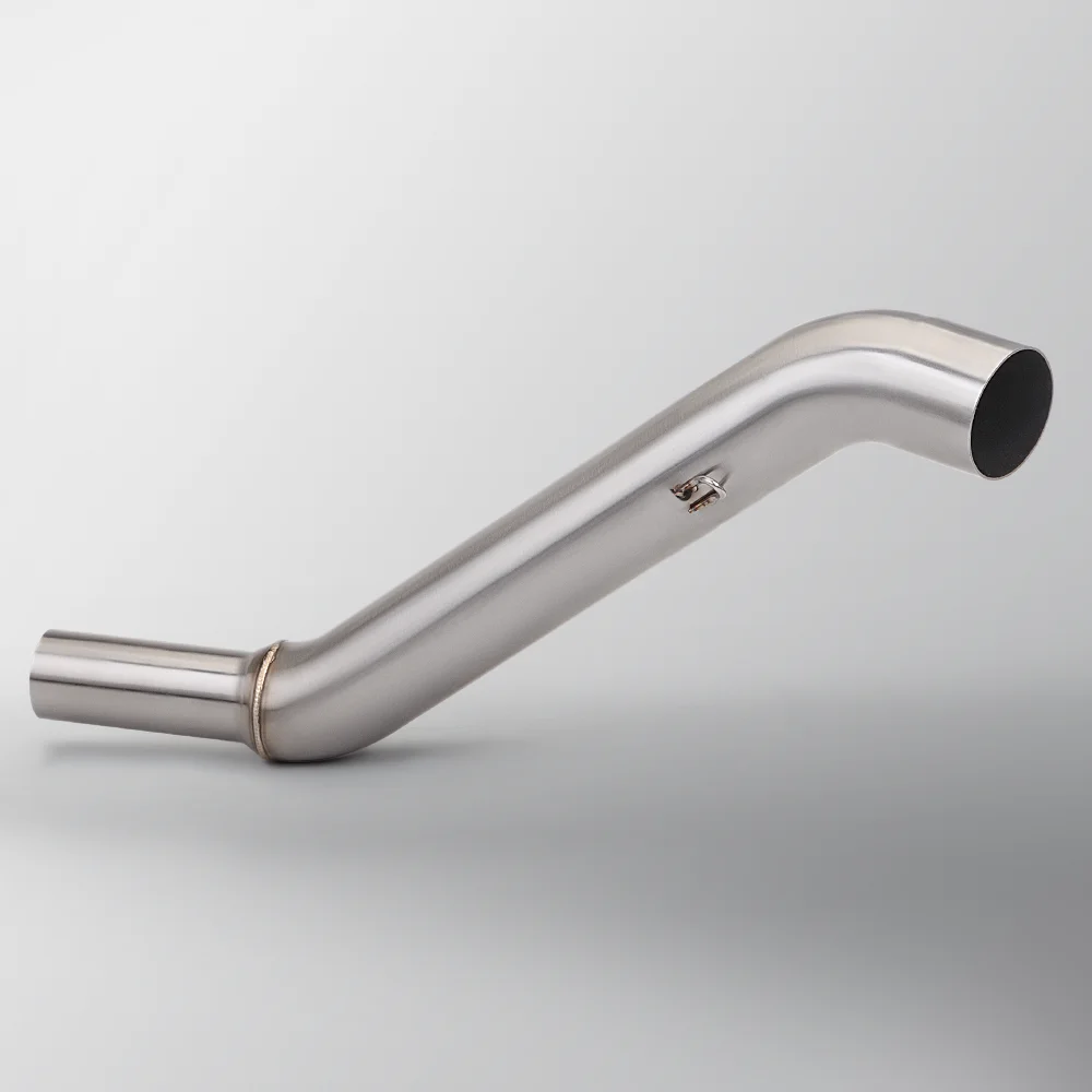 NS200 For BajajPulsarNS200 Bajaj NS 200 51mm Escape Moto Motorcycle Exhaust Mid Middle Link Pipe Racing Stainless Steel Elbow