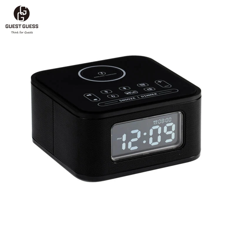 YYHC- For Mobile Phone Dual USB Digital Alarm Clock Smart Table Figure Electronic Clocks