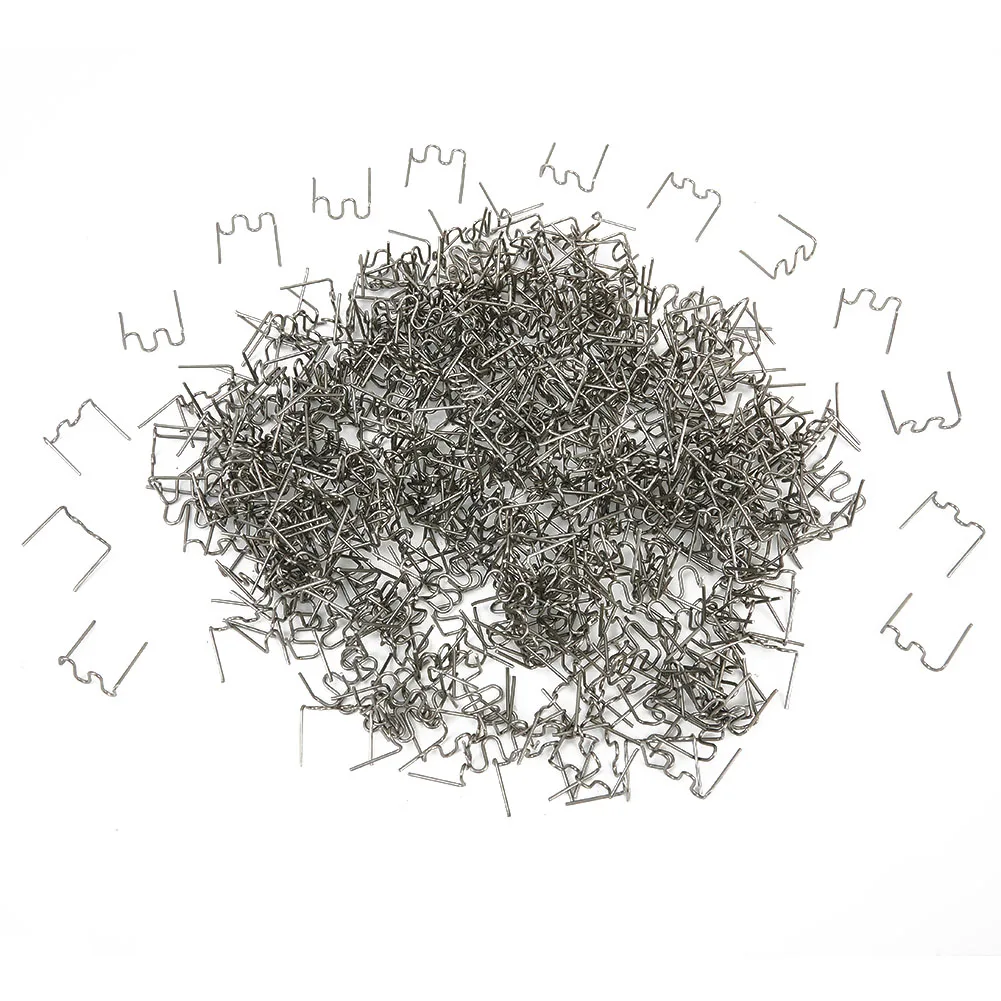 1000 pcs 0.8mm Stainless Steel S Wave Staples for Bumper Bodywork Repairs and Plastic Trim Stapling Applications