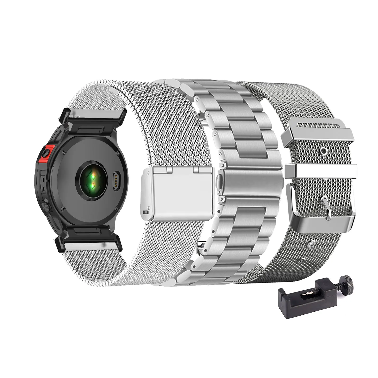 

3 металлических ремешка для Garmin Fenix 5X Plus/Fenix 7X Pro/Fenix 7X/Fenix 7X Sapphire Solar/Fenix 7X Solar для мужчин и женщин