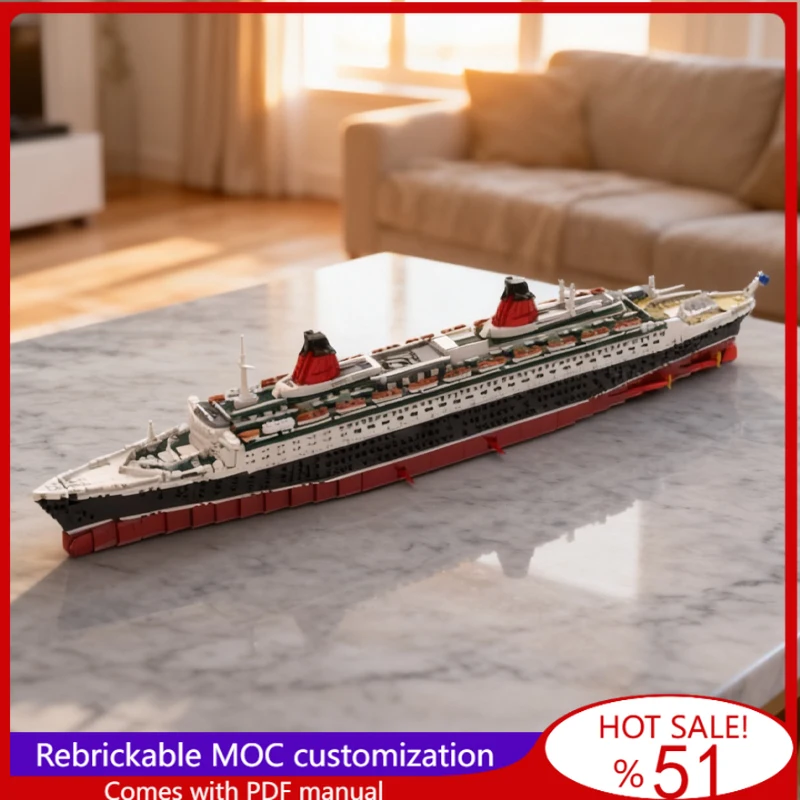 

NEW 3325 Parts Moc Building Blocks Ocean Liner Technical Bricks DIY Assembly Construction Toys For Children Popular Holiday Gift