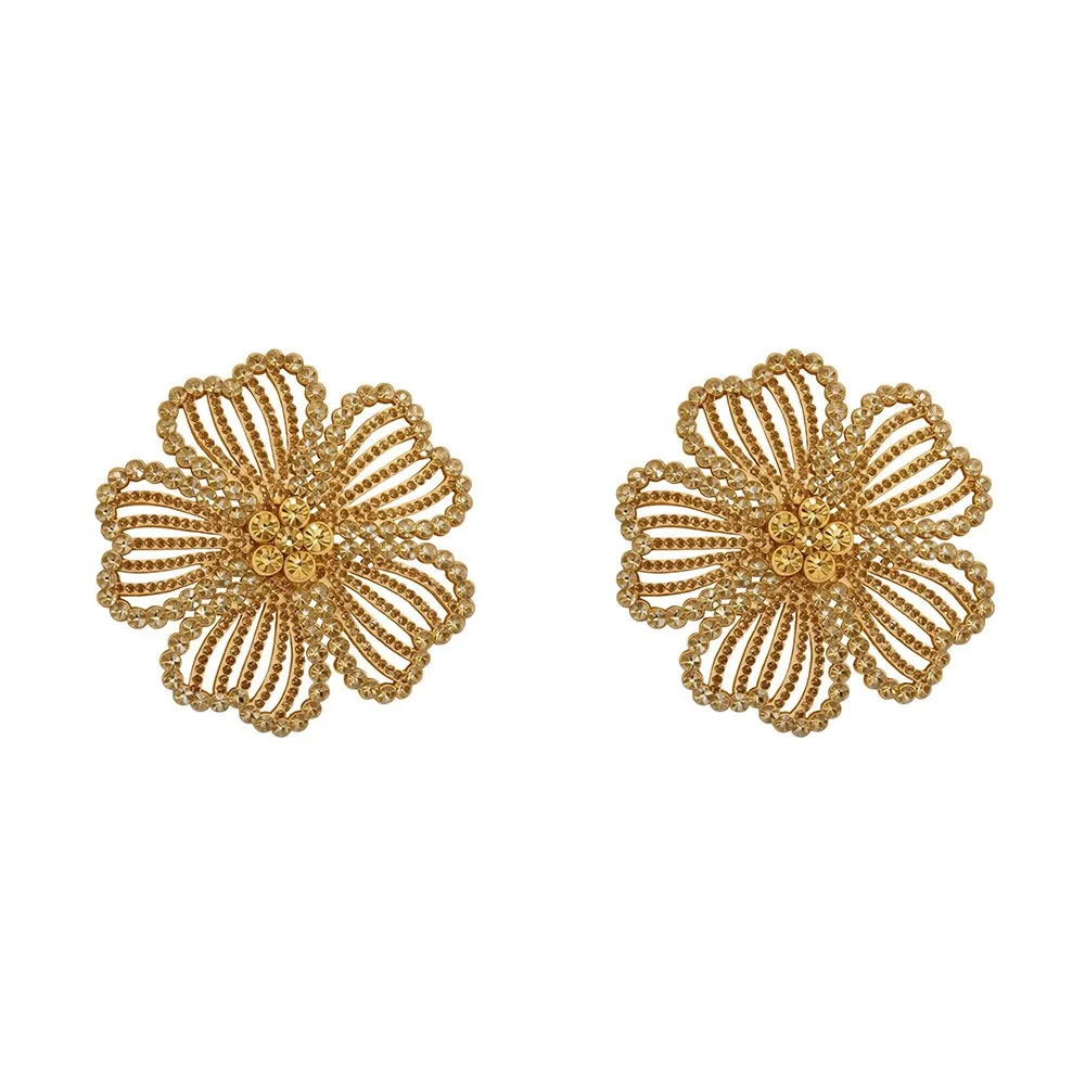 Fashion 8cm Rhinestone Brooch DIY Exquisite Corsage Flower Clothing Patch for Birthday Parties Weddings and Banquets Cloth