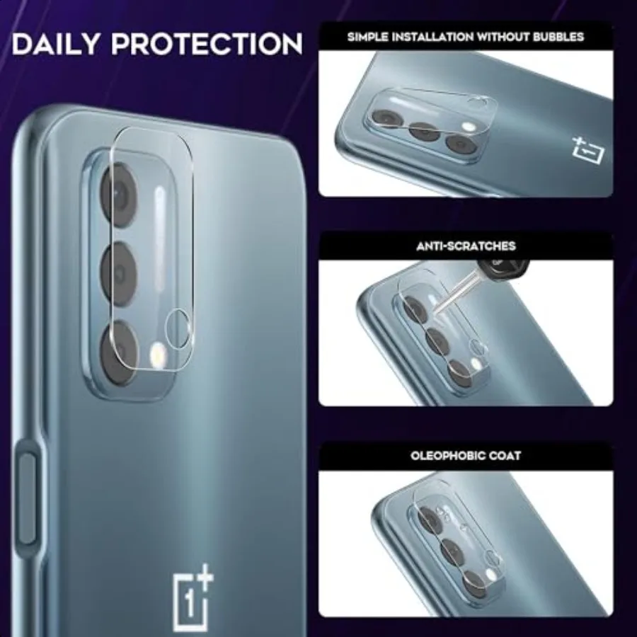 2 حزمة DAMONDY لـ TCL 50 XL 5G حامي عدسة الكاميرا 2.5D حواف قوس مقاومة للخدش خالية من الفقاعات مضادة لبصمات الأصابع HD Clear Cas