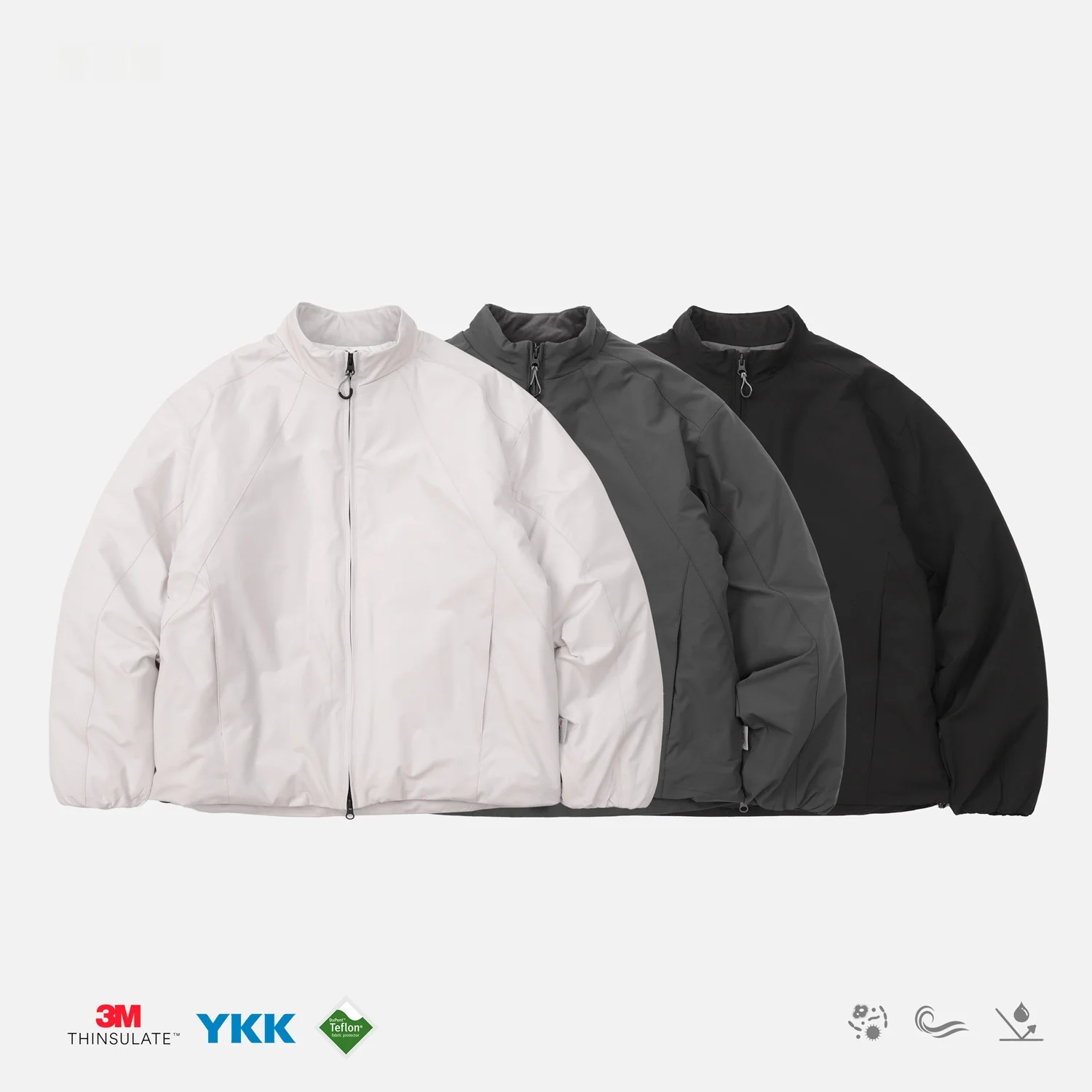 

Men's Lightweight Water-Resistant Cotton Jaet Outerwear with aphene Inner AWM New Snowy aphene Coat