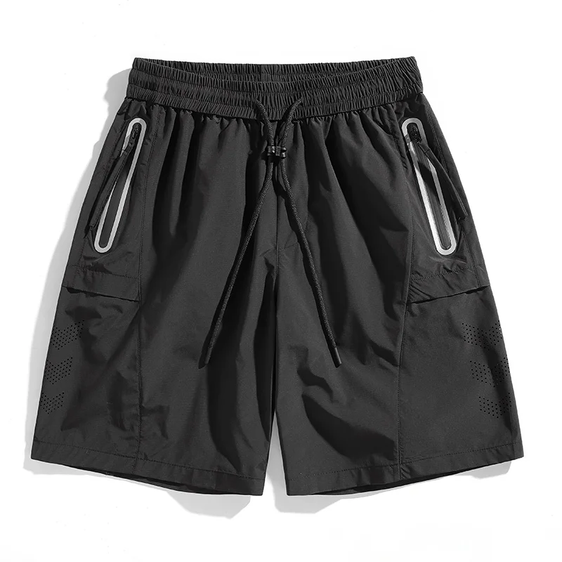 

Summer Breathable Me orts Loose Fit Outdoor Men's Sportswear Qui Dry ket Zip Casual Pants Faionable Urban Sle