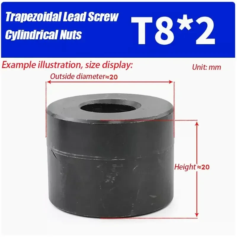 1PCS Lead Screw Nut Trapezoidal Lead Screw Nuts For CNC T8 T10 T12 T14 T16 T18 T20 T22 T24 T25 T28 T30 T32 T36-T60