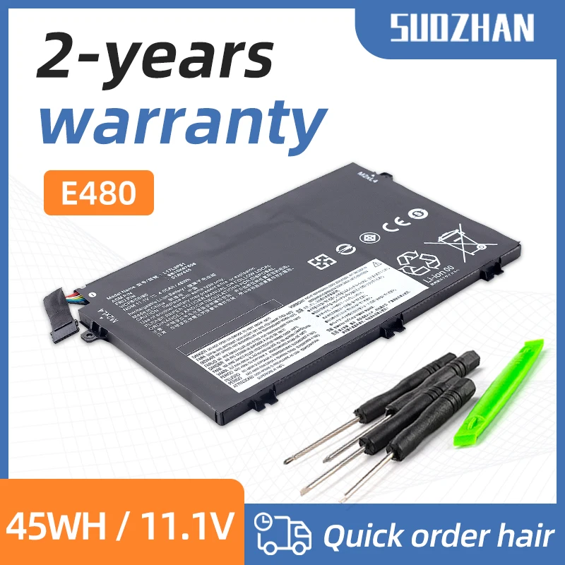 

SUOZHAN L17M3P52 Laptop Battery for Lenovo ThinkPad E480 E485 E490 E580 E585 E590 R480 R580 L17C3P51 L17L3P51 L17M3P51 01AV445