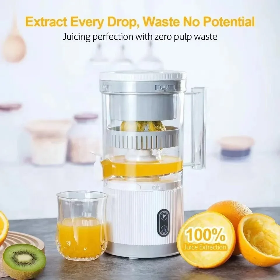 Multi-purpose rechargeable electric citrus juicer portable juicer orange lime lemon grapefruit juicer squeezer easy to clean