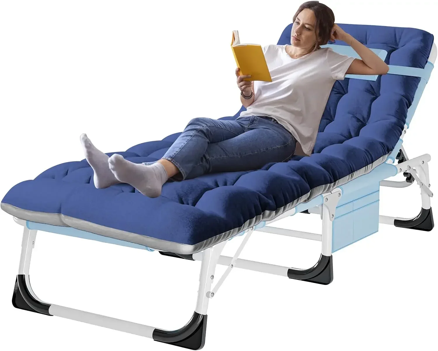 US Shipping 3-in-1 Tanning Chair, 5-Position with Face and Arm Holes | 5-position reclining chair includes a removable mat, pill