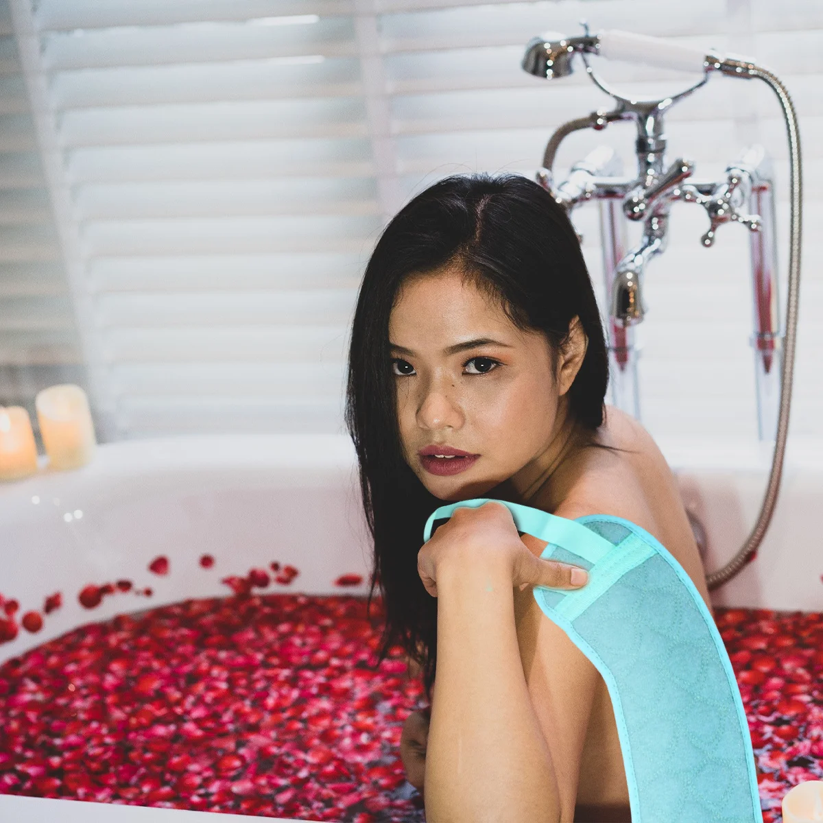 

1Pcs Long Back-Pulling Bath Towel Premium Quality Durable Body Rubbing Strip Shower Towel Callus Remover for Deep Pore Cleaning