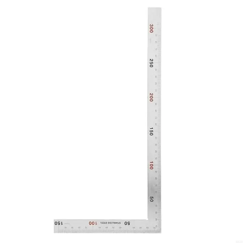 90 Degree Framing Square Ruler L Right Angles Ruler Measuring Ruler Layout Template Tool for Carpenter Engineer HX6C