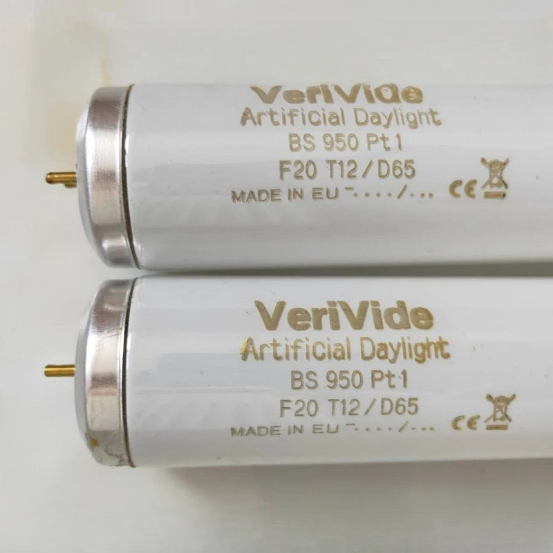 for D65 lamps for VeriVide F20T12/D65 and F18T8/D65 for F36T8/D65 light sources