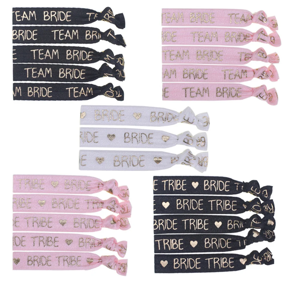 6/11pcs Bachelorette Party Team Bride Bracelet Bride To Be Decoration Accessories Hen Party Wedding Bridal Shower Supplies