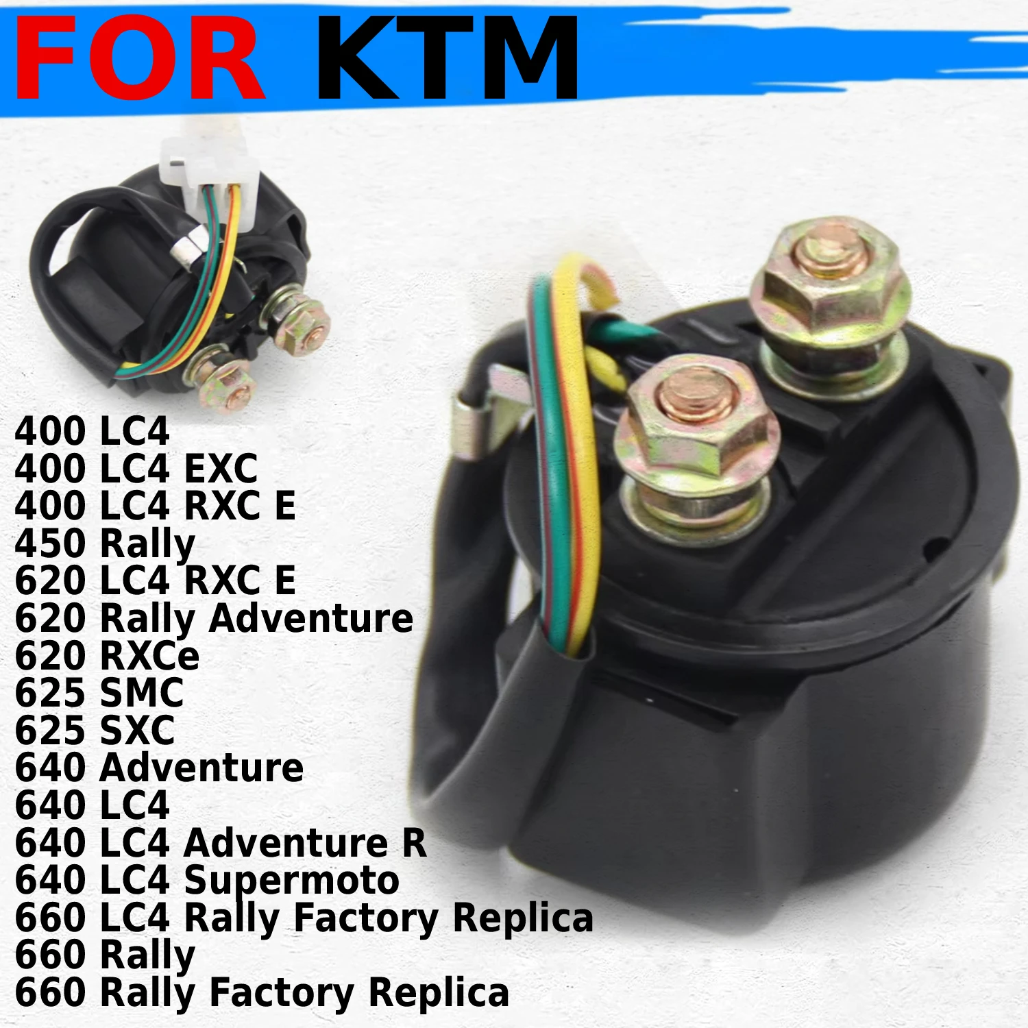 New Motorcycle Starter Relay Solenoid For KTM 400 LC4 RXC 620 450 Rally 625 SMC SXC 640 Adventure Supermoto 660 Factory Replica